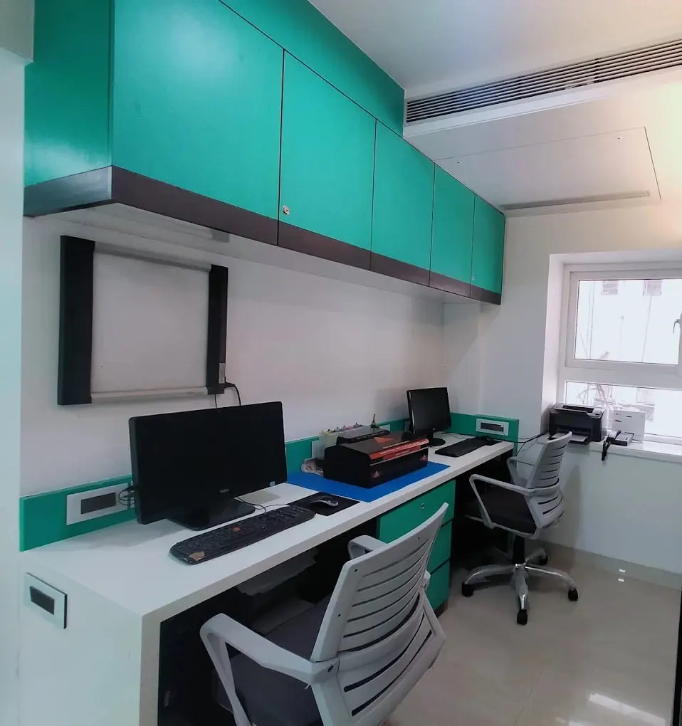 The back office at Dr. Pansare Diagnostic Centre, where reports are prepared