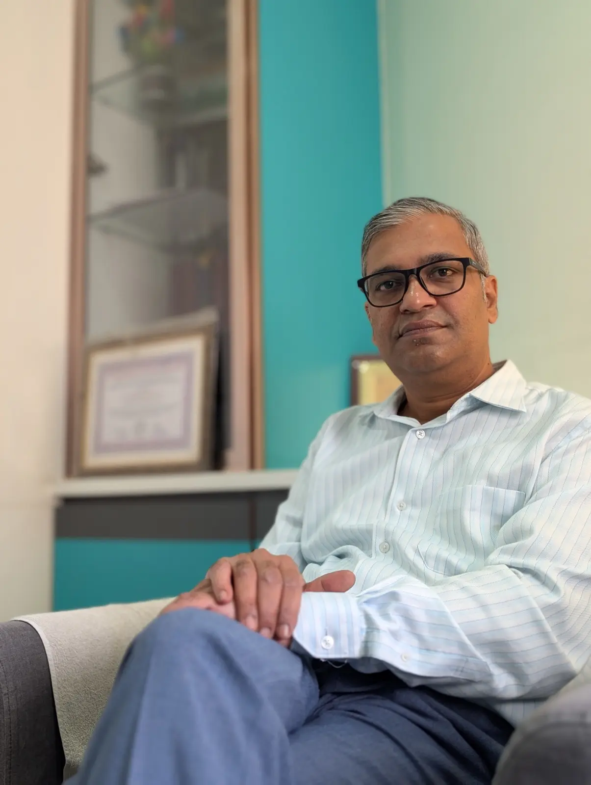 Dr. Sandeep Pansare in the consulting room at the centre